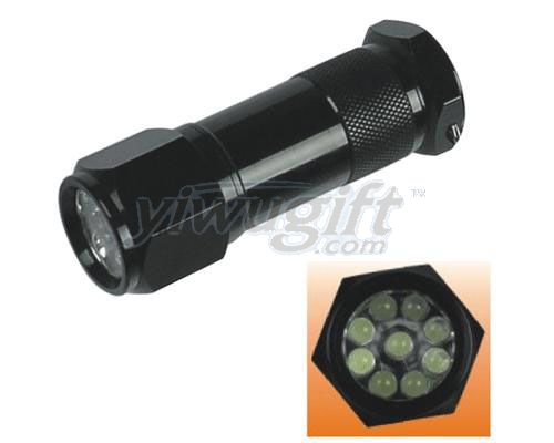 Aluminum alloy flashlight, picture