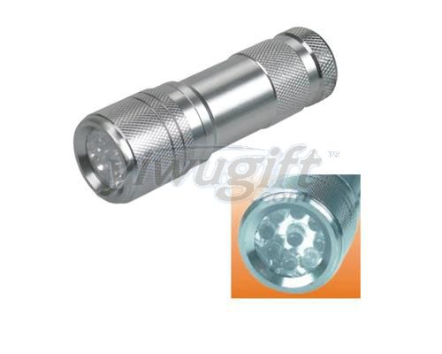 Aluminum alloy flashlight, picture