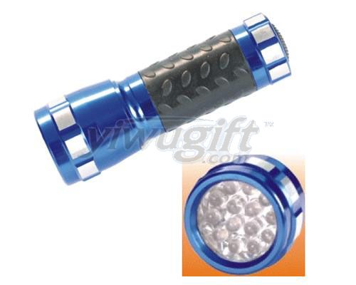 Aluminum alloy flashlight, picture