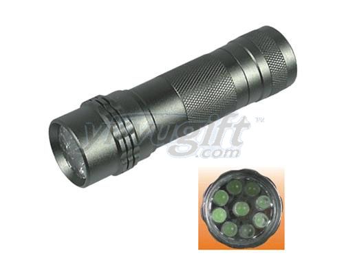 Aluminum alloy flashlight, picture