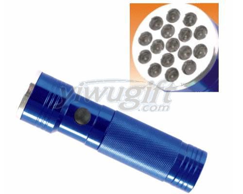 Aluminum alloy flashlight, picture