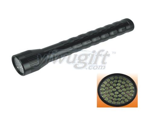 Aluminum alloy flashlight, picture