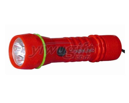 Dry cell battery flashlight, picture