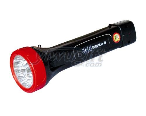 Charges the LED flashlight, picture