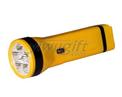 Charges the LED flashlight, picture