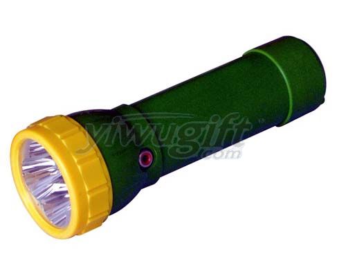 Charges the LED flashlight, picture