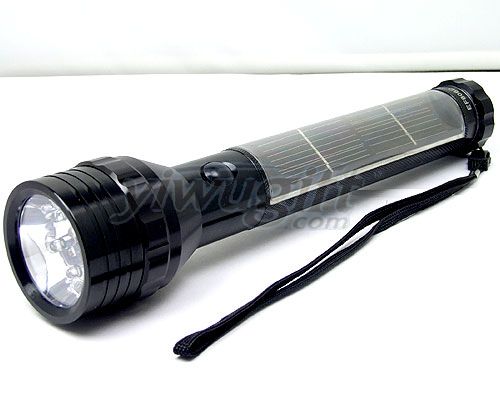 Solar energy flashlight, picture