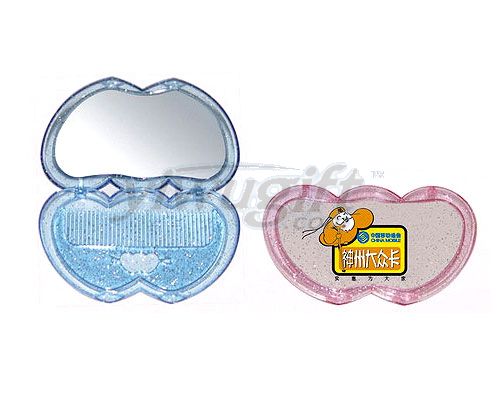 heart-shaped mirror, picture