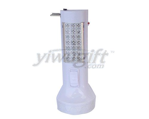Plastic charge flashlight, picture