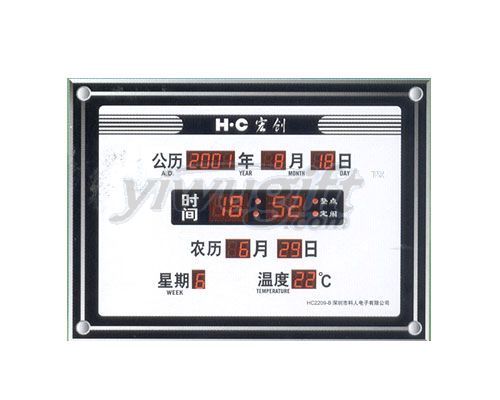 Electronic calendar, picture