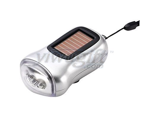 Solar energy flashlight, picture