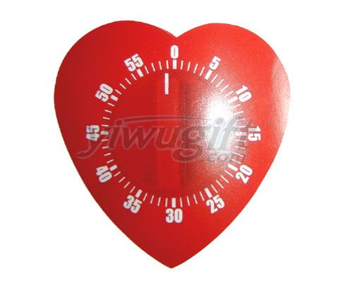 Heart-shaped timer, picture