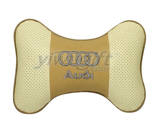 Audi car leather pillow, picture