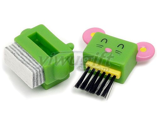Funny Animal Keyboard Brush with Monitor Cleaner