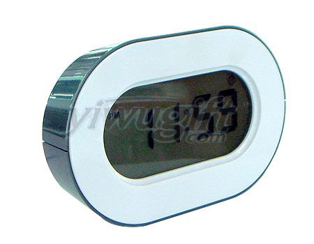 Gray Oval Hand-touch SensorsAlarm Clock