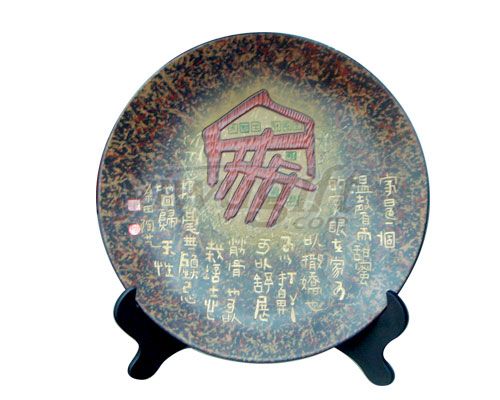 arts ceramics plate, picture