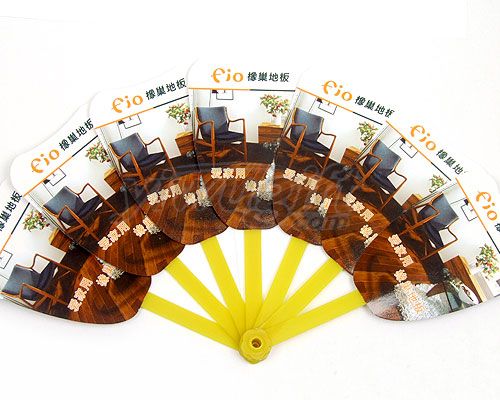 Seven folding fans