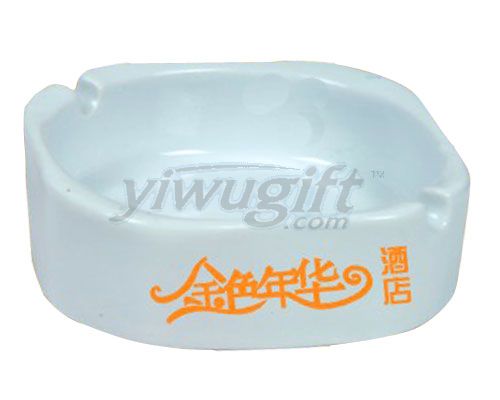 Ceramic ashtray, picture
