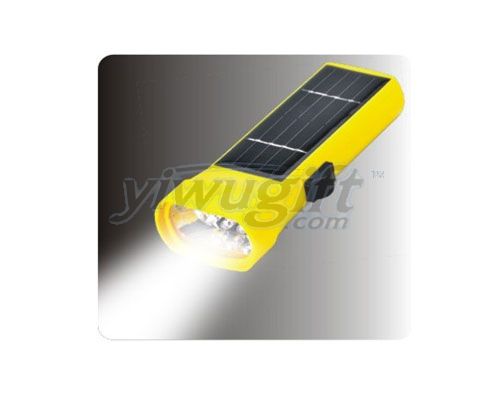 Solar energy flashlight, picture