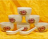 High white porcelain tableware, Picture