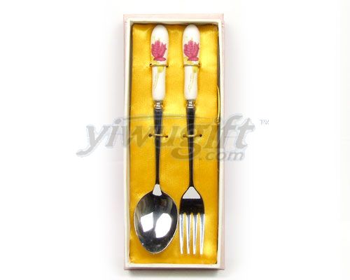 Stainless steel tableware, picture