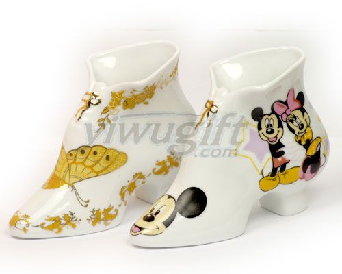 Ceramic vase shoes