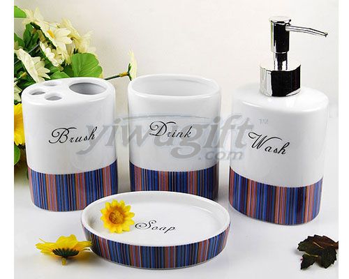 Ceramic Sanitary Ware family of four, picture
