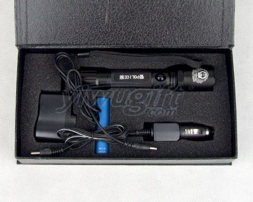 Police flashlight, picture