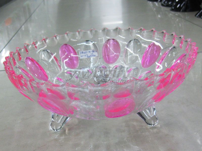Glass fruit plate, picture