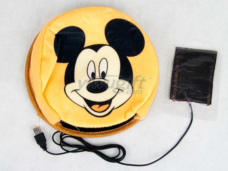 Electric Hand Warmer Mouse Pad USB cartoon, picture